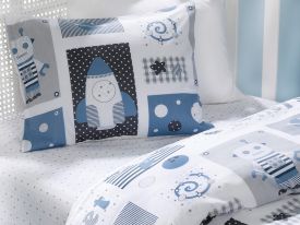 New Planet Complete Baby Bedding Set 100x150 Cm Blue