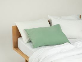 Soft Crinkle Microfiber Pillow 50x70 cm Green