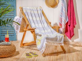Sea Dreams Beach Towel 75x150 Cm Gray-Yellow