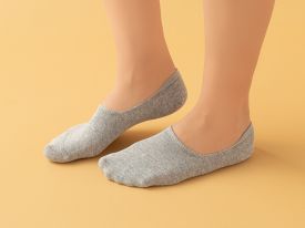 Basic Cotton Women Single Ballet Socks 36-40 Gray
