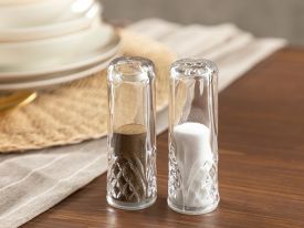 Palle Glass Salt And Pepper Shak Transparent