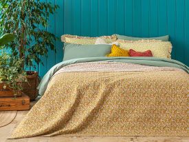 Blooming Summer Double Person Multi-Purposed Quilt 200x220 cm Yellow