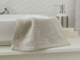 Leafy Hand Towel 30x50 cm Beige