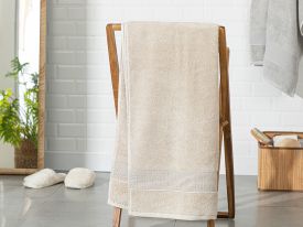 Deluxe Cotton Bath Towel 70x140 Cm Beige