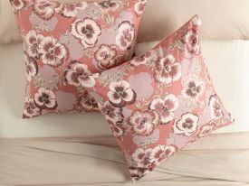 Pansy Bloom Cottony 2 Set Pillowcase Pink