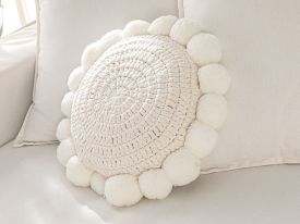Sansa Decorative Cushion 40 Ecru