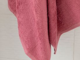 Leafy Bamboo Bath Towel 70x140 Cm Rose Color
