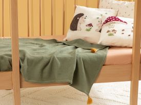 Natural Cottony Baby Summer Blanket 80x120 Cm Green