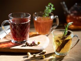 Ruby Teacup 260 ML Transparent