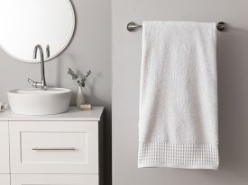 Waffle Bath Towel 100x150 Cm White