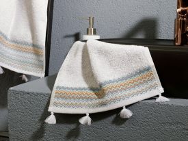 Jacquard Hand Towel 30x45 Cm Light Gray