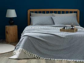 Willow Bed Quilt Set 240x260 Cm Gray