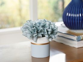 Hortensia Seamless Vase Artificial Flower 13x13x11 Cm Blue