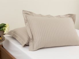 Crystal Silky Twill 2 Set With Ears Pillowcase 50x70 Cm Stone