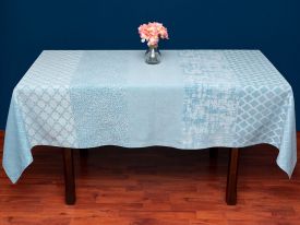 Modena Cotton Tablecloth 150x200 Cm Light Blue