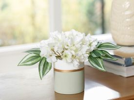Hortensia SeaMLess Vase Artificial Flower 24.0x24.0x39.5 Cm Green