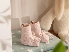 Natural Baby Socks 6-12 Age Pink