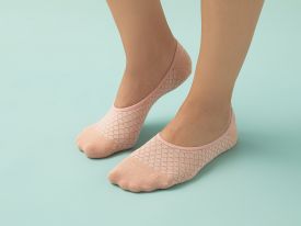 Elisa Cotton Women Ballet Socks 36-40 Powder