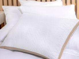 Microfiber Pillow 50x70 Cm White-Gold