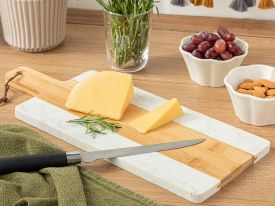 Allure Cutting Board 38x15 Cm Beige-Whit