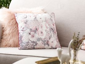 Romantic Floral Velvet Cushion Cover 45x45 Cm