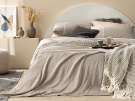 Splendid  Soft & Shine For One Person Duvet Cover Set 160X220 Cm Bronze
