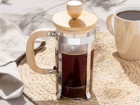 Cossy Bamboo Stainless Steel French Press 350 ML
