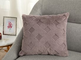 Rabbit Grid Polyestere Cushion Cover 45x45 cm Damson