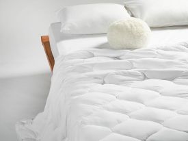 Soft Crinkle Microfiber King Size Comforter 235x215 cm White