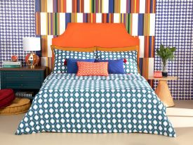 Delilah Cottony For One Person Duvet Cover Set Pack 160x220 Cm Blue-Green