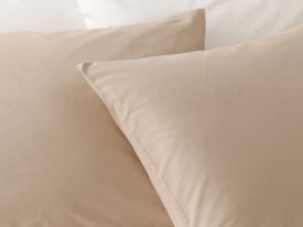 Plain Cotton Pillowcase 2 Piece 50x70 Cm Coffee