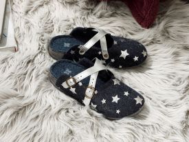 Peace Star Women's Home Slippers 36 Navy Blue