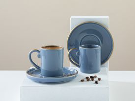 Coffee Cup Set 85 ML Blue