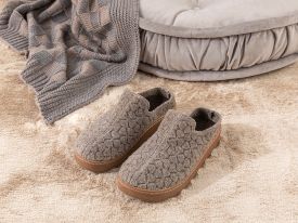 Clover Galvanized Woman Home Slippers 38 Dark Brown