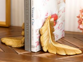 Pureness Bookend 25x10.5x13 Cm Gold