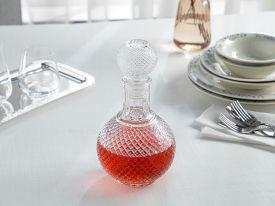 Point Glass Carafe 1000 ml Transparent