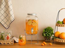 Vega Glass Beverage Holder 4 Lt Silver
