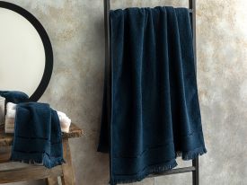 Vegan Pamuk Bath Towel 70x140 Cm Dark Blue