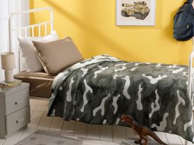 Camouflage Baby Blanket 150x200 Cm Navy Blue - White