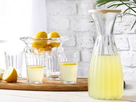 Jug and Glasses Set 1000 ML Transparent