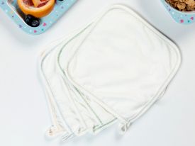 Soft Cotton Towel For Babies 20x20 Cm Cream