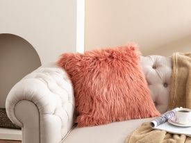 Jade Plush Cushion Cover 45x45 Cm Coral
