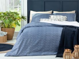 Cottony King Size Duvet Cover Set Pack 240x220 Cm Dark Blue