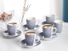 Fiore Set Coffee Cup 100 ML Blue