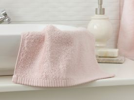 Leafy Bamboo Hand Towel 30x50 Cm Powder Pink