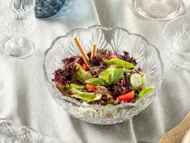 Pablo Glass Salad Bowl 22 Cm Transparent