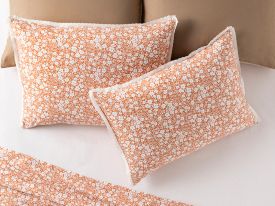 Liberty Bloom Cottony 2 Set Pillowcase 50x70 Cm Orange