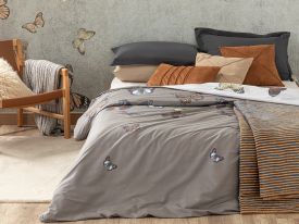 Papilions Cottony Extra King Duvet Cover Brown