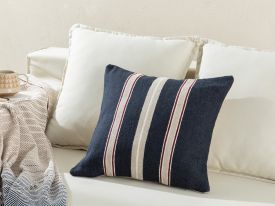 Weaved Cushion Cover philippa Dark Blue