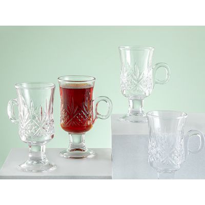 Noa Glass 4 Set Tea Cup 175 ML Transparent